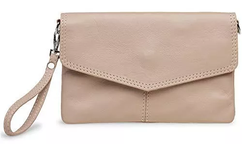 Caspar Taschen & Rucksäcke Caspar TA322 Damen Nappaleder Clutch