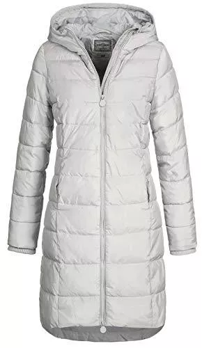 Eight2Nine Mäntel Eight2Nine Damen Steppmantel LETN-039 Lange Stepp-Jacke mit Kapuze