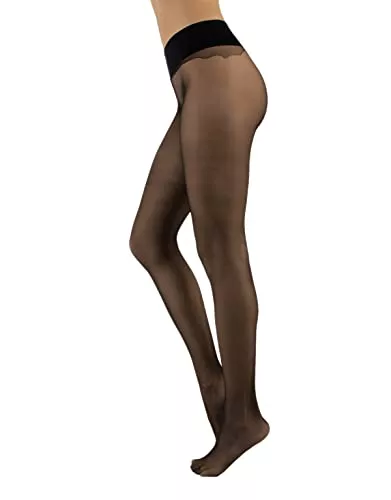 CALZITALY Socken & Strümpfe CALZITALY Unichtbare Nahtlose Strumpfhose mit oder ohne Punkten | S, M/L, L/XL | Schwarz, Hautfarbe, Blau | 15 DEN | Made in Italy