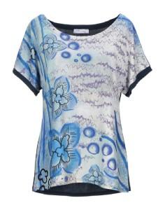 UNA SU 10 Kurzarmblusen UNA SU 10 Bluse Blau