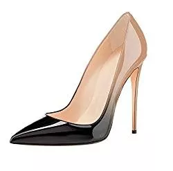 Soireelady High Heels Soireelady Damen Pumps,Lackabsatz High Heels,Klassische Damen Pumps,Herbst Winter Pumps