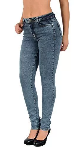 ESRA Jeans ESRA Damen Jeans Jeanshose Damen Skinny High Waist Hochbund Stretch Hose bis Übergröße S700