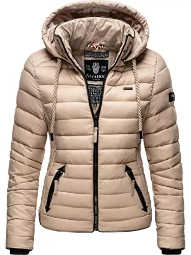 Navahoo Jacken Navahoo Damen Übergangsjacke leichte Jacke Steppjacke mit Kapuze Lulana XS-XXL