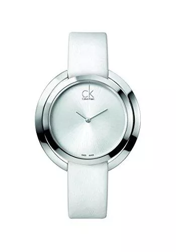 Calvin Klein Uhren CK Damen-Armbanduhr Analog Quarz Leder K3U231L6