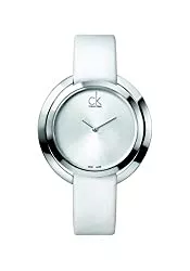 Calvin Klein Uhren CK Damen-Armbanduhr Analog Quarz Leder K3U231L6