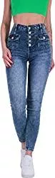 Y C Jeans Y C Damen High Waist Stretch Jeans Hose hoher Bund Hochschnitt Röhre 34-42 A139