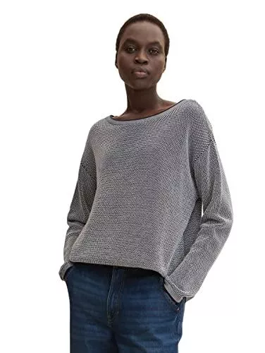 TOM TAILOR Pullover & Strickmode TOM TAILOR Damen Strickpullover mit Struktur 1033125