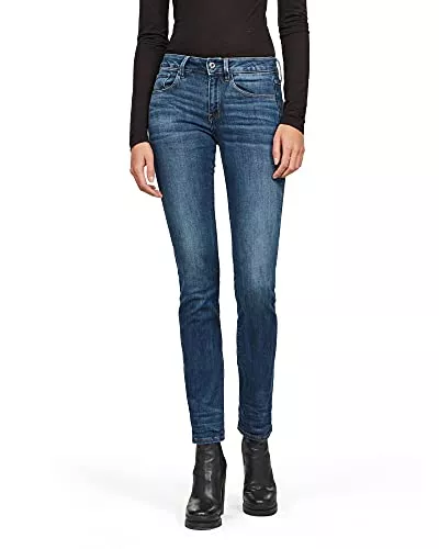 G-STAR RAW Jeans G-STAR RAW Damen 3301 Deconstructed Mid Waist Straight Jeans