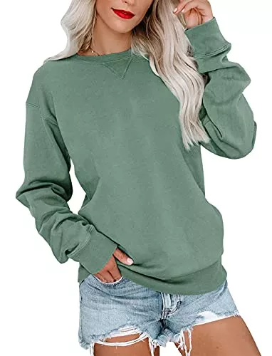 Orchidays Pullover & Strickmode Orchidays Damen Casual Crewneck Sweatshirts Langarm Niedlich Tunika Tops Loose Fit Pullover