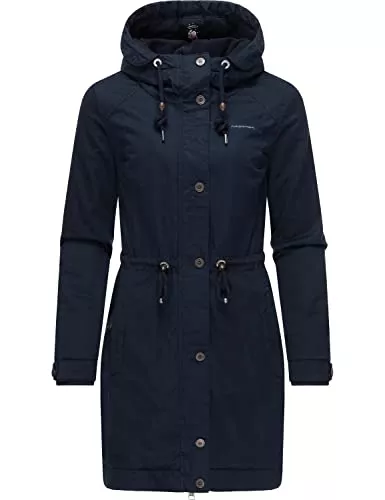 Ragwear Jacken Ragwear Damen Winterjacke Kurzmantel Parka mit Kapuze Aurorie Crystal Organic XS-XXL