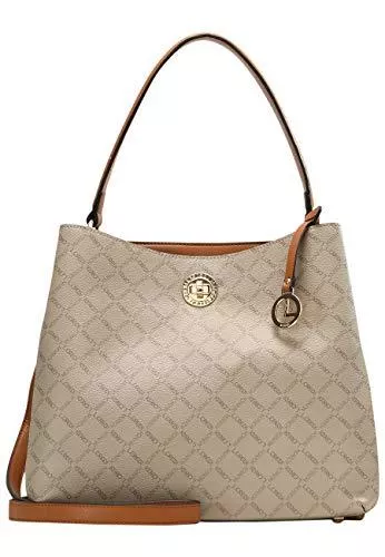 L. CREDI Taschen & Rucksäcke L. CREDI Hobo Filiberta mit Label-Applikationen Damen