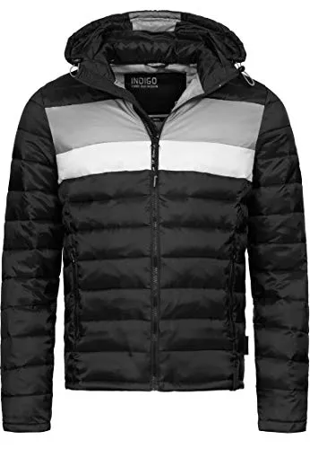 Indicode Jacken Indicode Herren Hampshire Steppjacke in Daunenjacken-Optik | Winterjacke Übergangsjacke