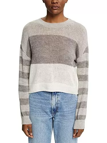 ESPRIT Pullover & Strickmode ESPRIT Gestreifter Pullover mit Woll-Blend