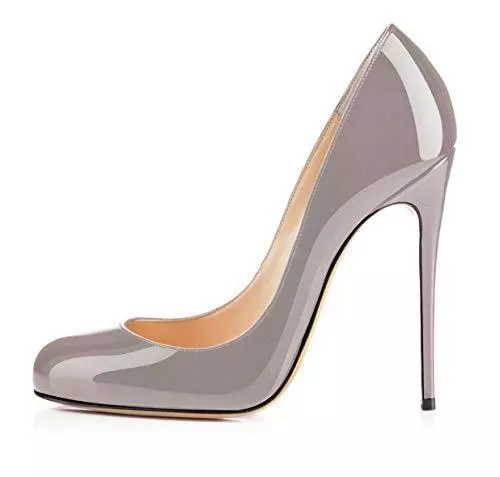 EDEFS High Heels EDEFS Damen 120mm Extreme Sky Heels Lack Pumps Runde Zehen Geschlossen Stilettos Schuhe