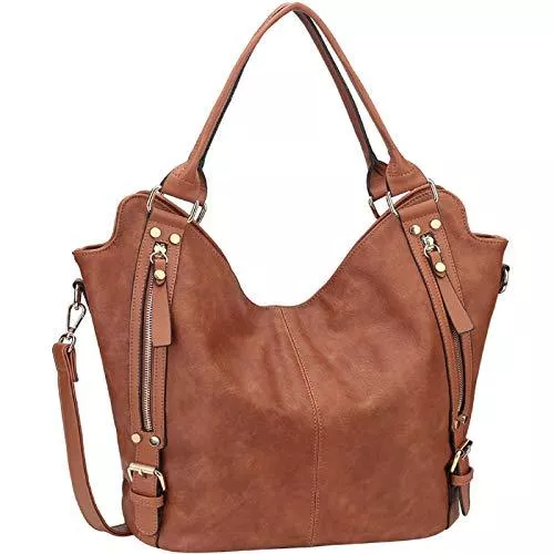 JOYSON Taschen & Rucksäcke JOYSON Damen Handtaschen Hobo Schultertaschen Tote PU Leder Handtaschen Mode Große Kapazität Taschen
