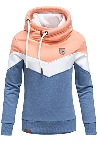 REPUBLIX Kapuzenpullover REPUBLIX Damen Kapuzenpullover Sweatjacke Pullover Hoodie Sweatshirt RD-006