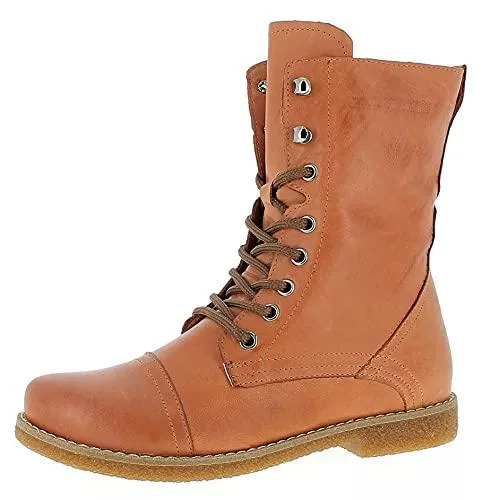 Andrea Conti Stiefel Andrea Conti Schuhe Schnürstiefel Stiefeletten Schnürboots Glattleder Elegant Freizeit Uni Damen Boots Stiefel stiefeleltte schnürstiefelette