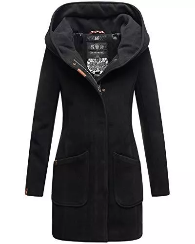 MARIKOO Mäntel MARIKOO Damen Mantel Trenchcoat Wintermantel Übergangs Jacke Parka Lang B819