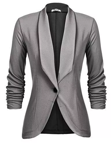 UNibelle Blazer UNibelle Blazer Damen Elegant Sportlich Longblazer Business 3/4 Arm lang Jacke Slim Fit Sommer S-3XL