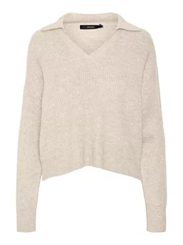 VERO MODA Pullover & Strickmode VERO MODA Damen Vmolina Ls Collar Blouse Strickpullover