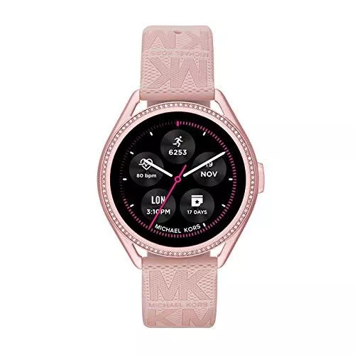 Michael Kors Uhren Michael Kors Damen Gen 5E MKGO Touchscreen Smartwatch mit Lautsprecher, Herzfrequenz, GPS, NFC und Smartphone Benachrichtigungen