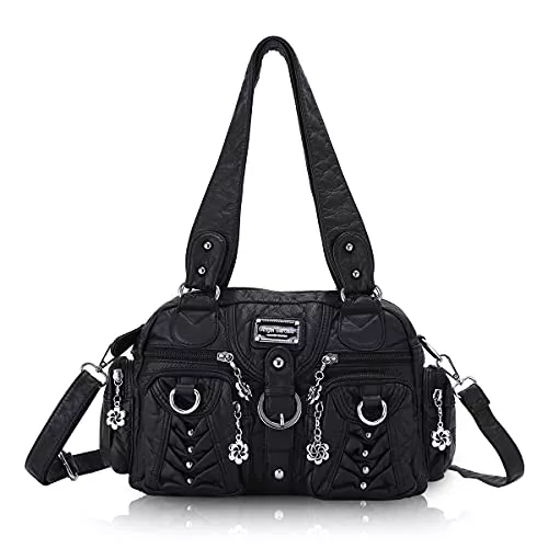 Angel Barcelo Taschen & Rucksäcke Angel Barcelo Damenmode Handtaschen, Geldbörse, Umhängetaschen, Einkaufstaschen Damen, Mädchen Designer Umhängetaschen Schwarz