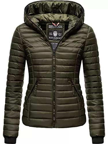 Navahoo Jacken Navahoo Damen Übergangsjacke leichte Steppjacke Outdoor-Jacke mit Kapuze Kimuk XS-XXL