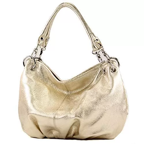 modamoda de Taschen & Rucksäcke modamoda de - IT40 - ital. Damentasche aus Nappaleder/Leder