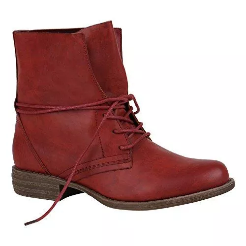 stiefelparadies Stiefel stiefelparadies Damen Schnürstiefeletten Übergrößen mit Blockabsatz Flandell