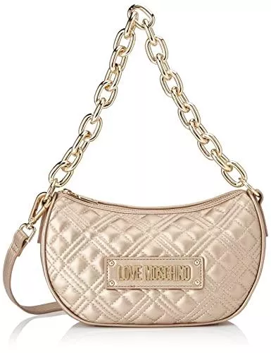 Love Moschino Taschen & Rucksäcke Love Moschino Damen BORSA Chunky Chain Quilting ORO Umhängetasche, Multicolor