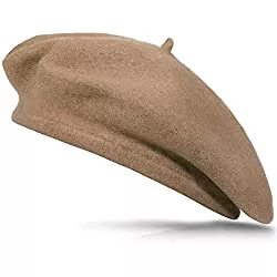XYIYI Hüte & Mützen XYIYI Damen Wolle Französischen Baskenmütze Solide Klassisch Künstler Barett Hut