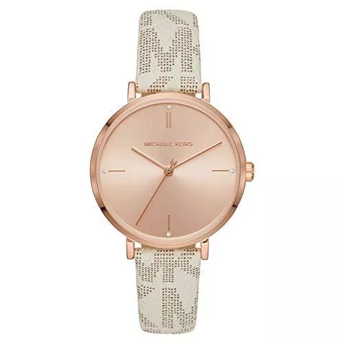 Michael Kors Uhren Michael Kors Damenuhr Jayne 3-Zeiger-Werk Metall roségoldfarben, MK7128