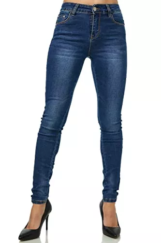Elara Jeans Elara Damen Stretch Hose Push Up Jeans Chunkyrayan