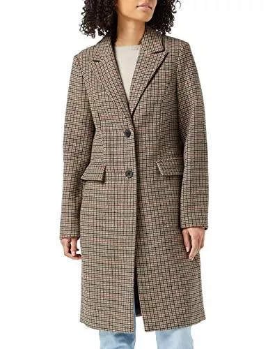 VERO MODA Mäntel VERO MODA Damen Vmblast Check Long Wool Jacket Ga Noos Mantel