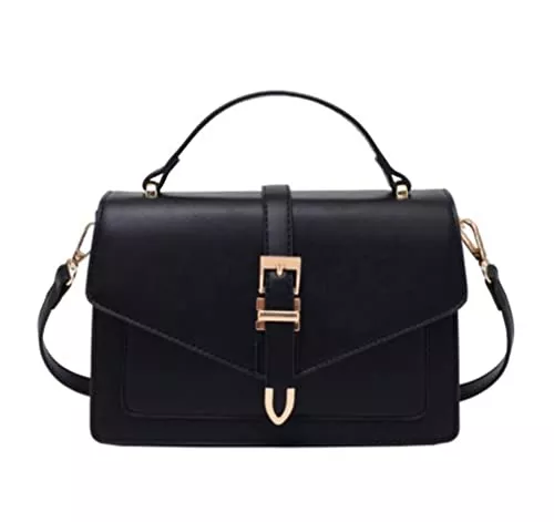 Generisch Taschen & Rucksäcke Generisch Elegante Umhängetasche/Handtasche Damen, stillvolle Handtasche aus PU Leder, Abendtasche/Party-Tasche (Schwarz)