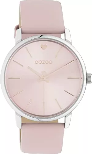 Oozoo Uhren OOZOO Timepieces Damen Uhr - Armbanduhr Damen mit 20mm Lederarmband | Hochwertige Uhr für Frauen - Edle Analog Damenuhr in rund