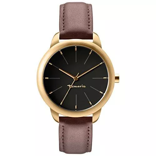 Tamaris Taschen & Rucksäcke Tamaris Damenuhr Valerie braun/goldfarben/schwarz B09112050