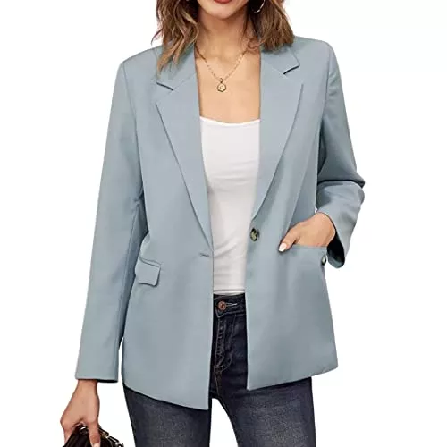 GRACE KARIN Blazer GRACE KARIN Damen Blazer Langer Freianzug Herbst Locker Langarm Jacke CL1631A22JSY
