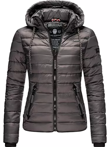 Navahoo Jacken Navahoo Damen Übergangsjacke leichte Jacke Steppjacke mit Kapuze Lulana XS-XXL