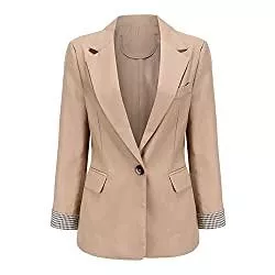 YYNUDA Blazer YYNUDA Blazer Damen Elegant Sportlich Kurzblazer Business Slim Fit Anzugjacke Sakko Jacke für Freizeit