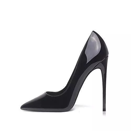 GENSHUO High Heels GENSHUO Stiletto Stiletto High Heels, 12CM/4.72IN Damen Pumps Spitz Party High Heels Sexy Basic Schuhe Damen Geschlossen Abendschuhe Lack/Wildleder