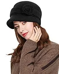 Suwangi Hüte & Mützen Suwangi Damen Schirmmütze Beanie Warme Ballonmütze Barett Visor Baskenmütze Winter Mütze