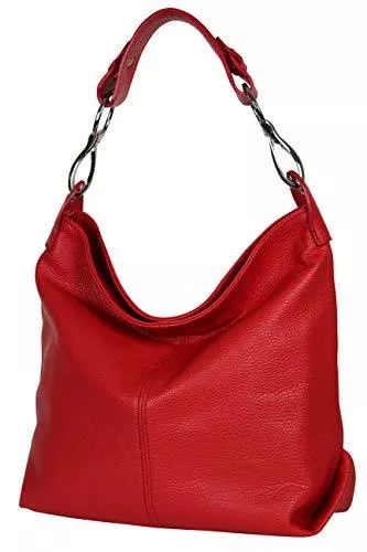 AmbraModa Taschen & Rucksäcke AmbraModa GL033 - Damen echt Ledertasche Handtasche Schultertasche Henkeltasche Beutel