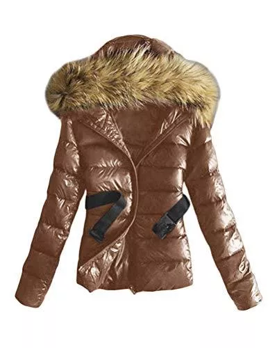 Minetom Jacken Minetom Damen Winterjacke Wintermantel Daunenjacke Jacke Outwear Frauen Winter Daunenmantel Mit Pelzkragen Mantel Steppmantel