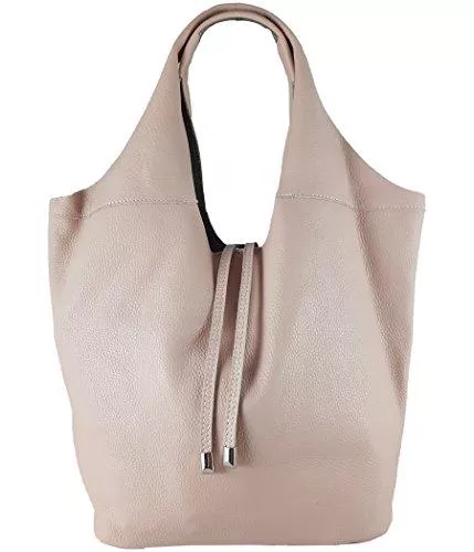 Freyday Taschen & Rucksäcke Freyday Echtleder Shopper mit Schmucktasche in vielen Farben Schultertasche Damen Henkeltasche S05