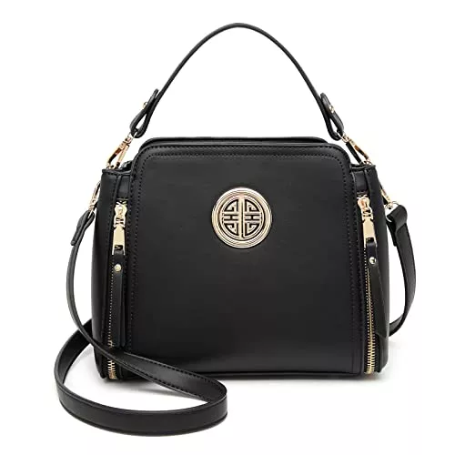 Miss Lulu Taschen & Rucksäcke Miss Lulu Umhängetasche Damen Schultertasche Handtasche Crossbody Taschen Henkeltasche Mädchen PU Leder Top Griff Tasche