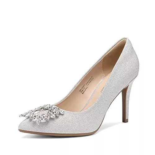 DREAM PAIRS High Heels DREAM PAIRS Damen Pumps mit spitzer Zehenpartie und Glitzer Dekoration, Elegante Stiletto high Heels für Hochzeit und Party, Frauen Abendschuhe