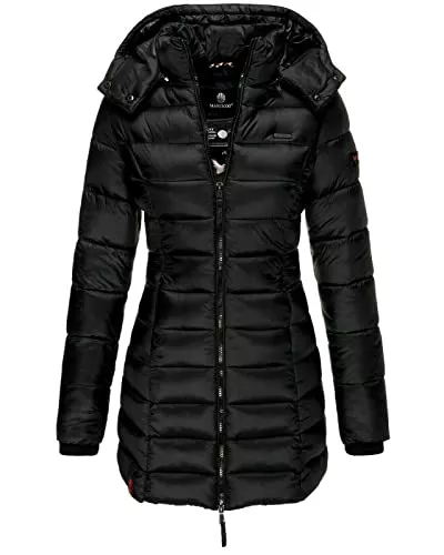 MARIKOO Jacken MARIKOO Damen Winter Jacke Jacke Stepp Mantel Parka Steppjacke lange Abendsternchen warm gesteppt