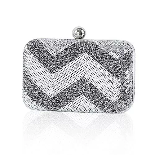 ileibmaoz Taschen & Rucksäcke ileibmaoz Abendtasche Damen Clutch Mini Frauen Handtasche Pailletten Handtasche Box Form Abend Clutch Taschen Ketten Weibliche Umhängetasche