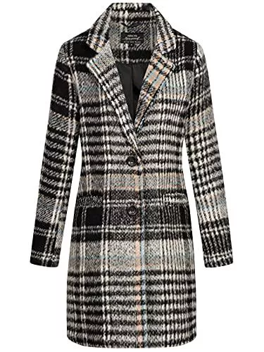 Hailys Mäntel Hailys Damen Kurzmantel Semy PG-1911053-5 Black Check